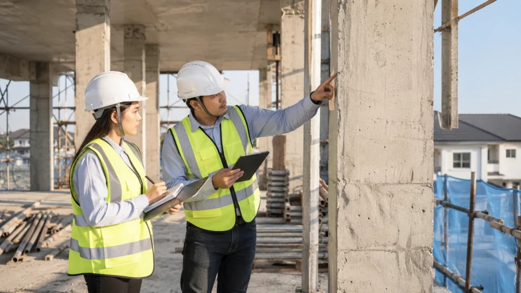 Illustrative construction quality inspection