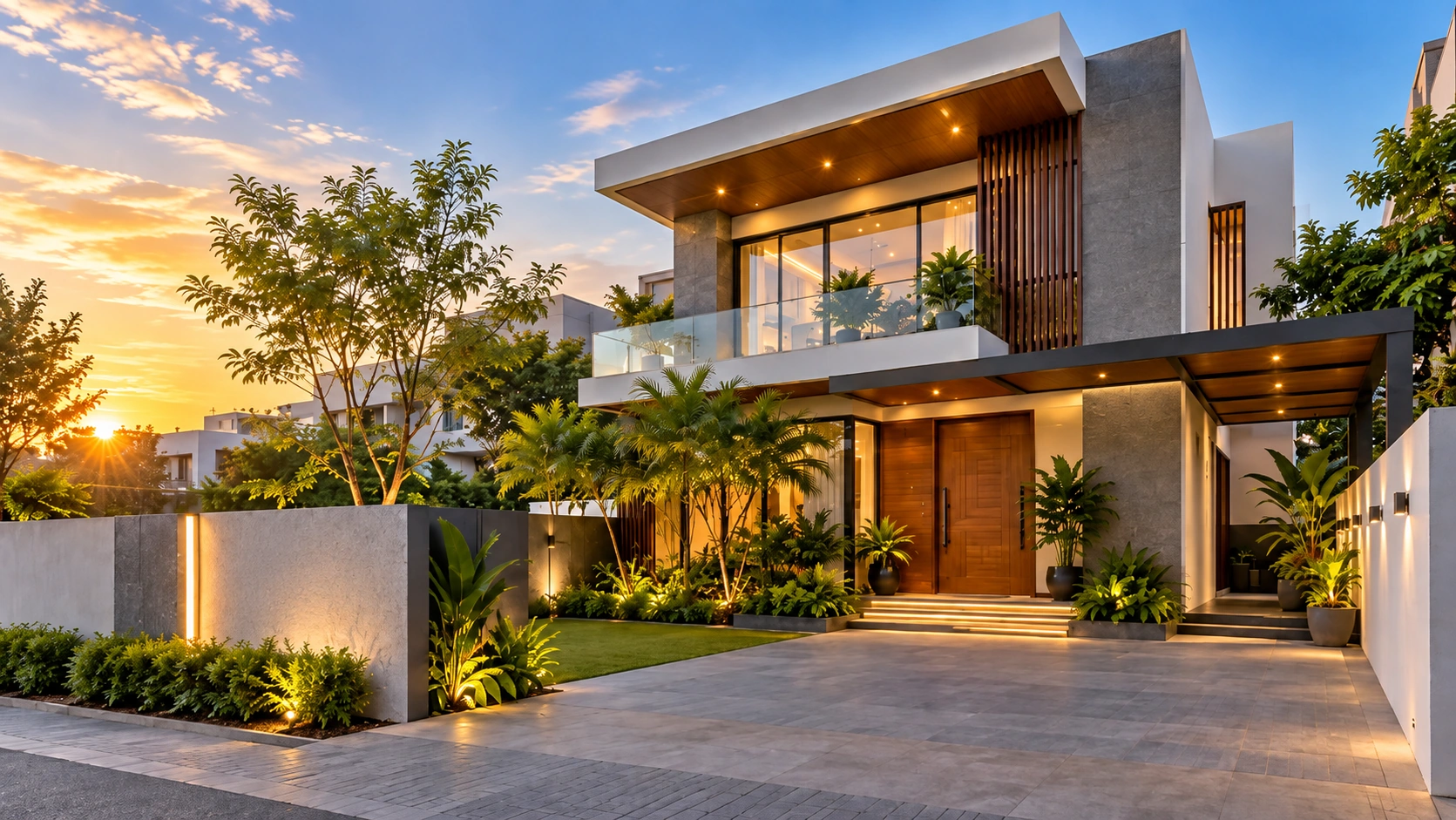 Illustrative premium independent home exterior