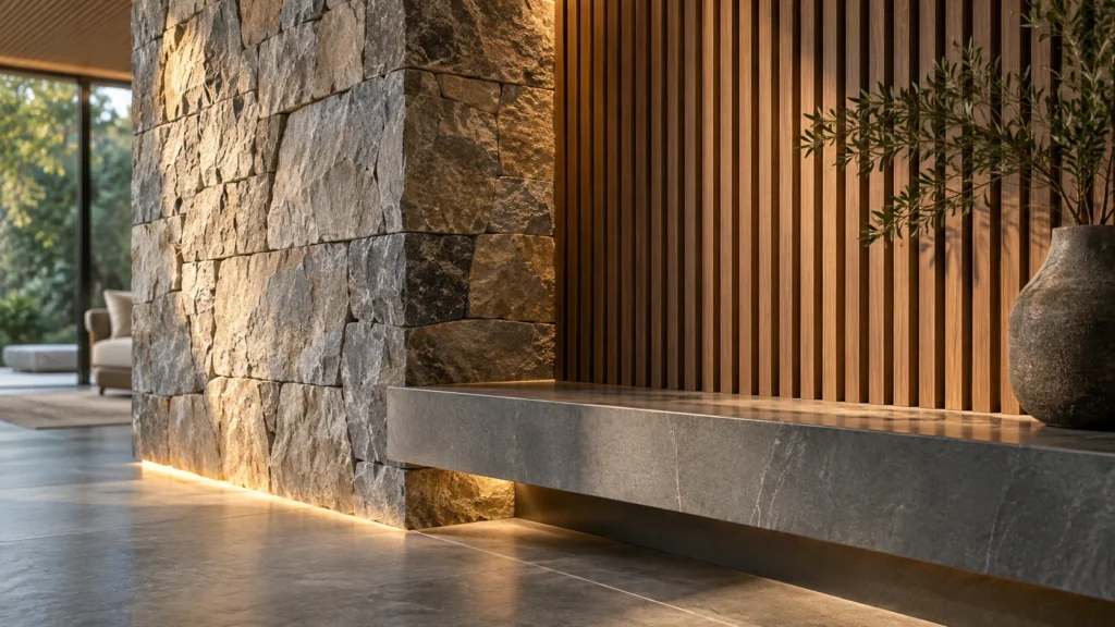 Illustrative architectural entrance detail